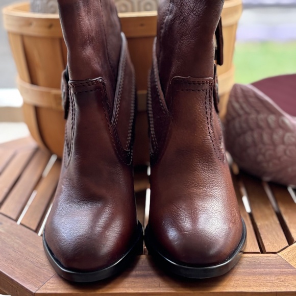 Diesel D Flamingo Italian leather brown boots size 7/37 - Picture 5 of 14